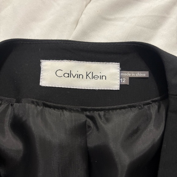 Calvin Klein Black Blazer with Gold Accents - Picture 7 of 8